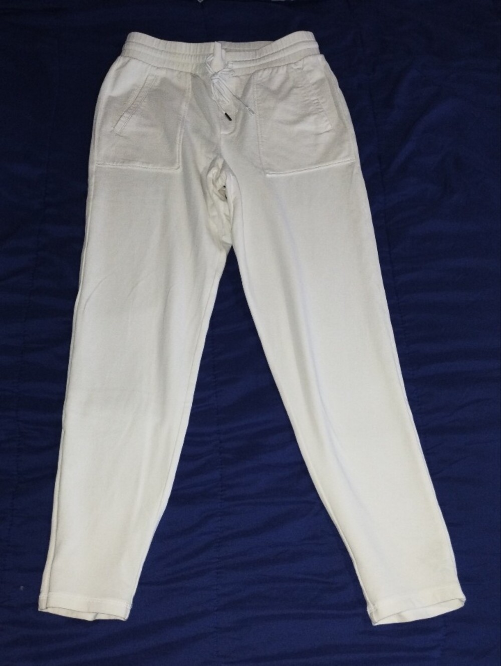 Talbots White Drawstring Jogger Pants